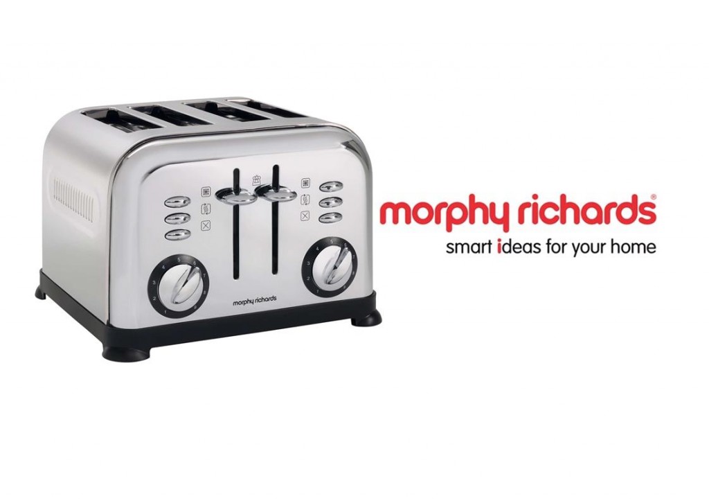 morphy richards stainless steel kettle and toaster set